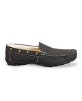 Men's leather loafer Black Shoes 00896