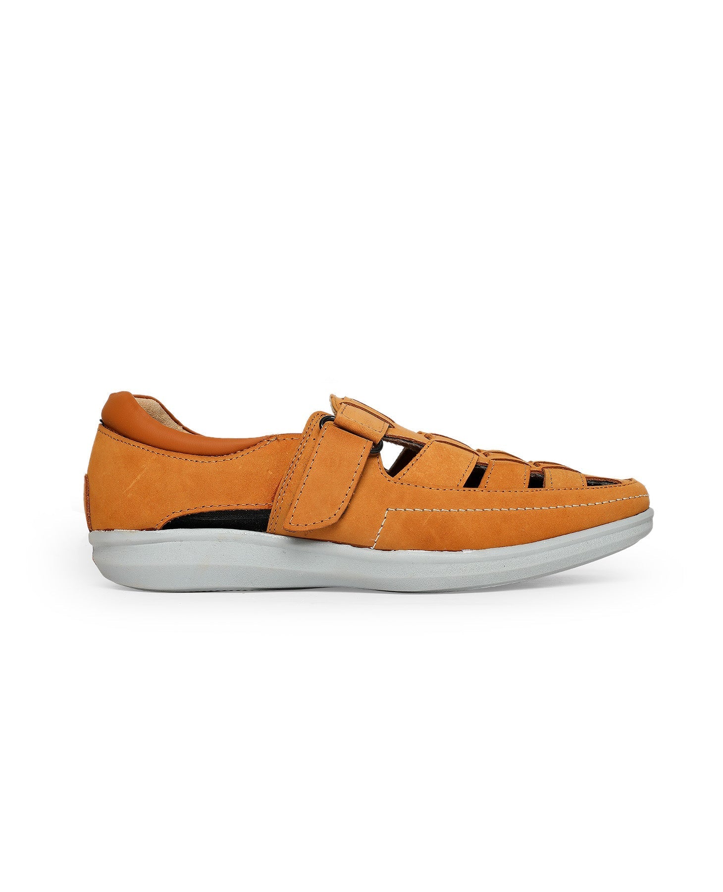 Men leather tan Fisherman Sandals 04655