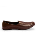 Men's leather brown shoes 106406