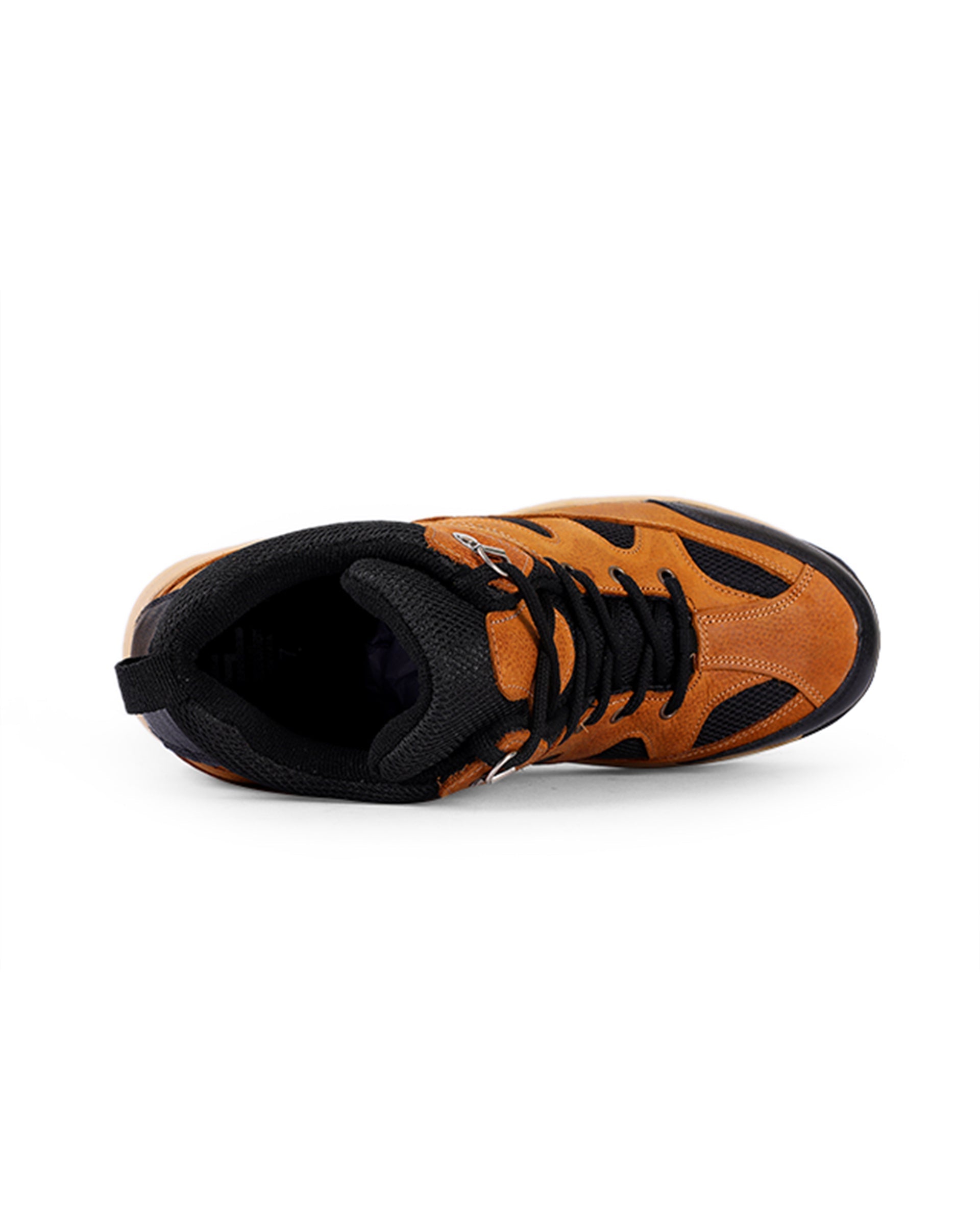 men's high ankle casual brown shoes 165510