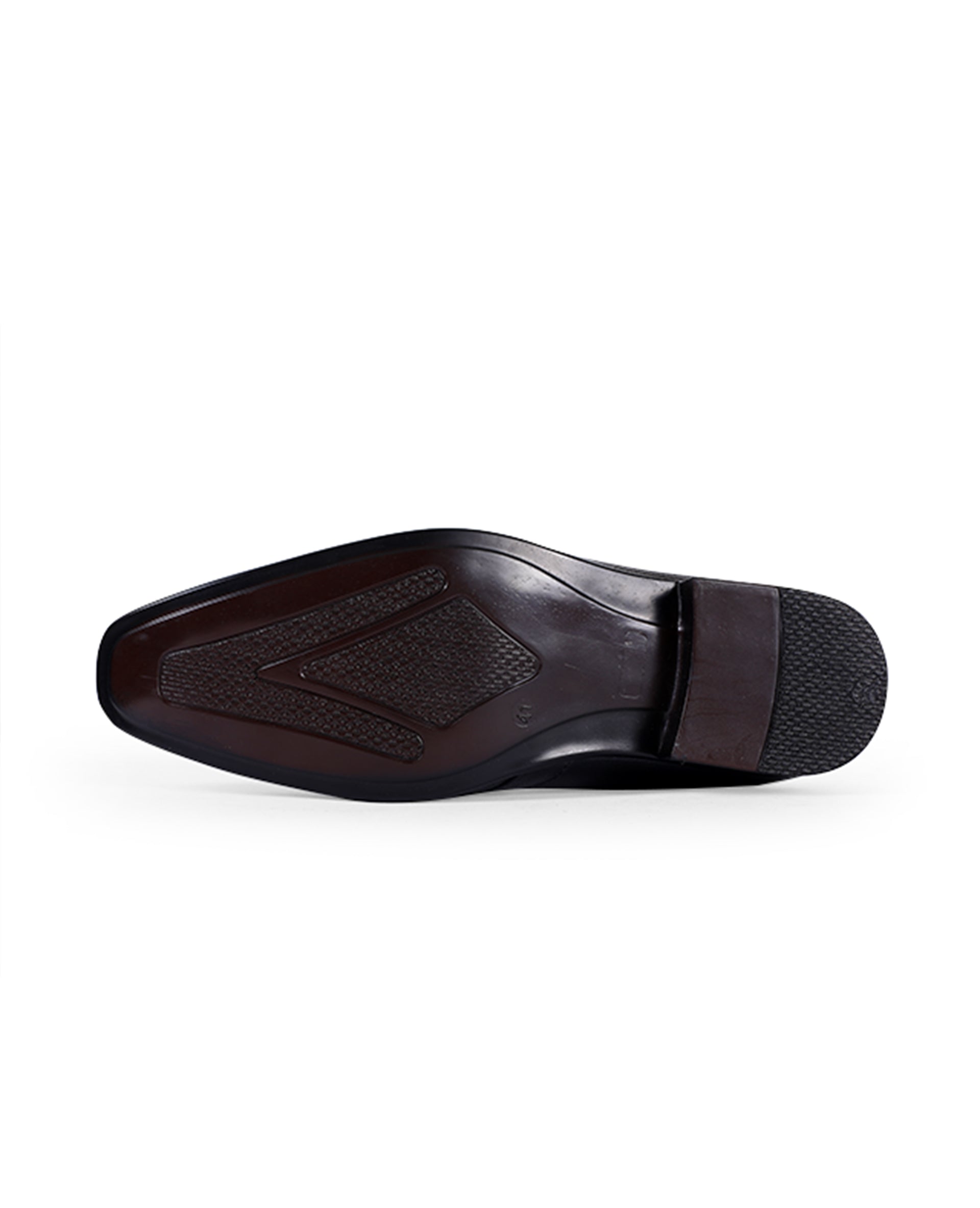 Men's leather black shoes 17911