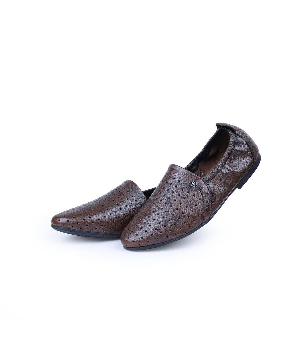 Men's leather brown shoes 203433
