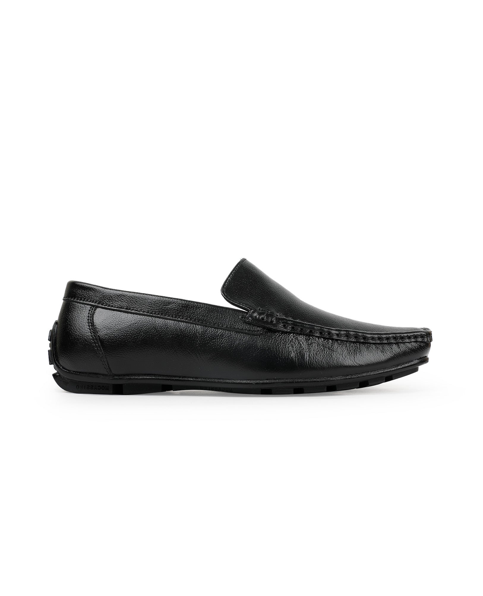 Men's leather loafer black Shoes  205907