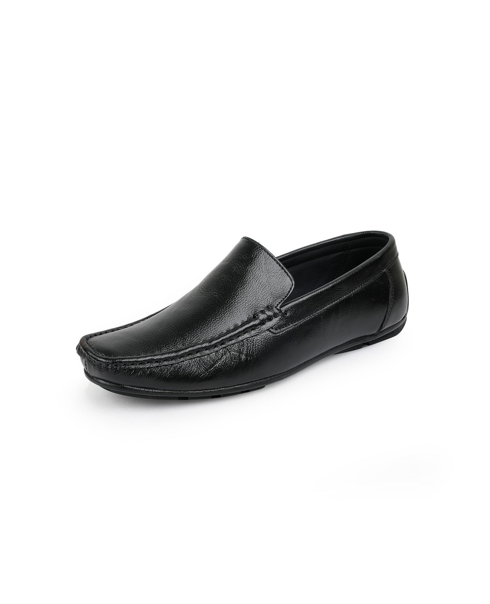 Men's leather loafer black Shoes  205907
