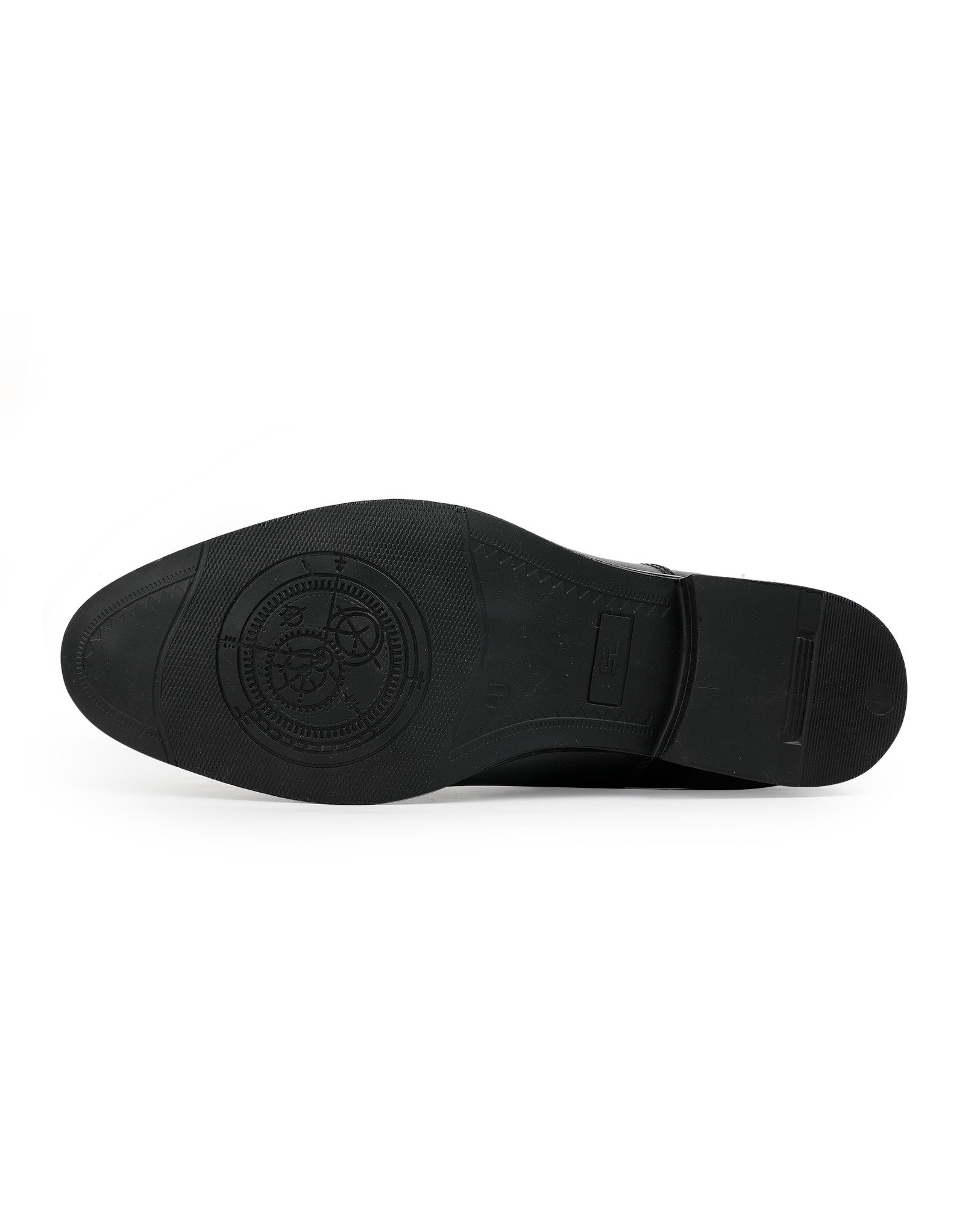 Men's leather oxford black shoes 205908