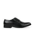 Men's leather oxford black shoes 205908