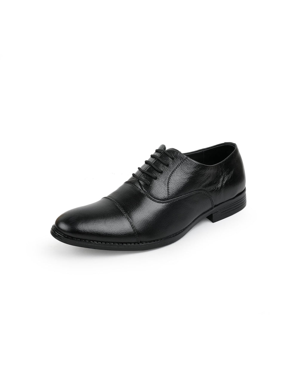 Men's leather oxford black shoes 205908