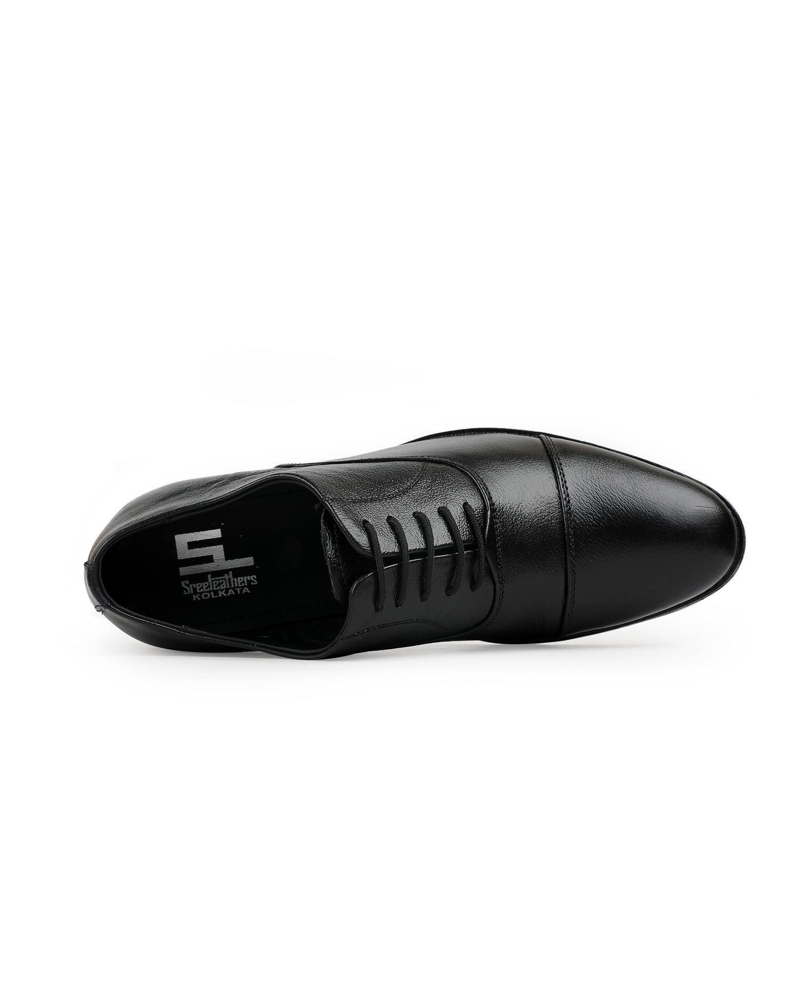 Men's leather oxford black shoes 205908